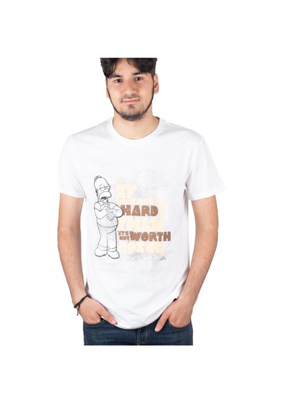 Grand Wolf The Sımpsons Tişört Gw-12101 Beyaz