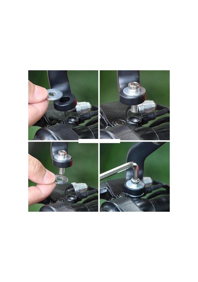 Gub Pro 2 Alüminyum Cnc Dikiz Aynası Bağlantılı Motosiklet Telefon Tutucu 360 Dönebilen, 7.2 İnç Uyumlu