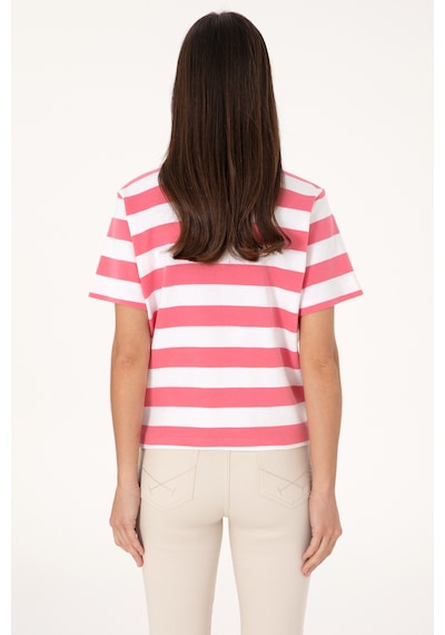 U.S. Polo Assn. Kadın Pembe Cepli Polo Yaka Tişört 50306713-VR167