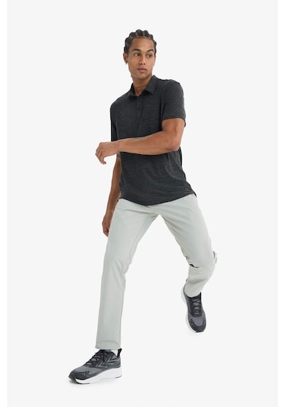 DeFactoFit Slim Fit Dar Kesim Standart Paça Esnek Multifonksiyonel Dokuma Sporcu Pantolon E3333AX25SPGR321