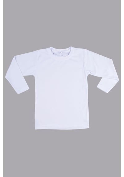 Beberium Çocuk Uzun Kollu Basic Body Beyaz