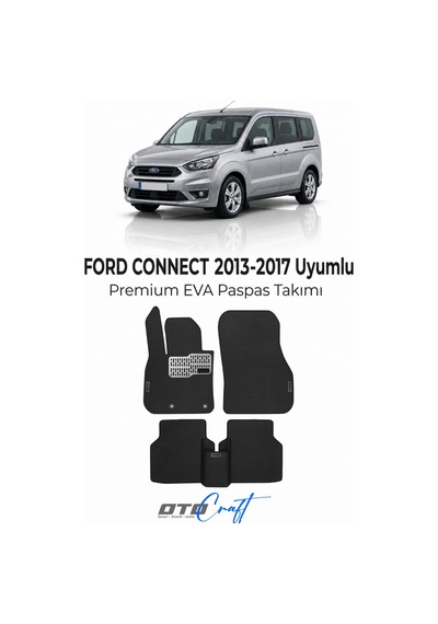 Otocraft Ford Connect 2013-2017 Araca Özel 3d Havuzlu Eva Paspas Tam Set 5 Parça
