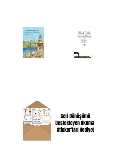 İstanbul İstanbul Ciltli + Müfettişler Müfettişi - Üçkâğıtçı 2 Kitap Bir Arada + Okuma Sticker'ları