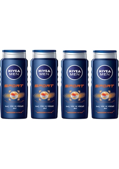 Nivea Men Sport Duş Jeli 4 x 250 ML