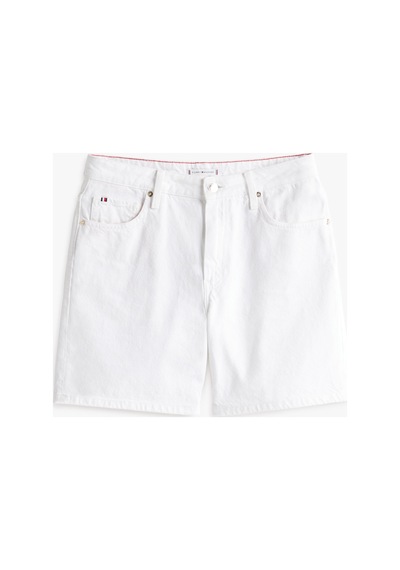 Tommy Hilfiger Dnm Straıght Short Rw Whıte Kadın Beyaz Şort - Ww0ww45924