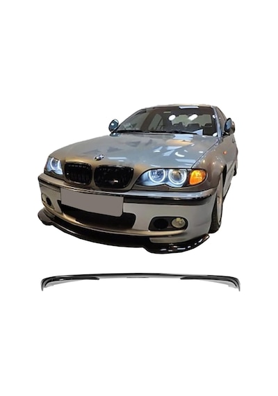 Bmw E46 Mtech Ön Lip Parlak Siyah Plastik Ön Ek Karlık 1997 1998 1999 2000 2001 2002 2003 2004 Karlık+bodykit+ek