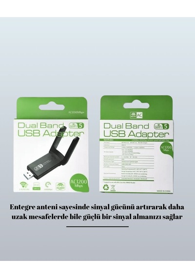 Realtek Chipsetli 5g Destekli Yüksek Hızlı Ağ Adaptörü 04738101