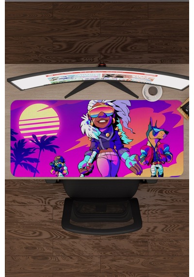 Brawlhalla Kaymaz Dikişli Kauçuk Oyuncu Mousepad V4 - 90x40 Xxl Gaming Mouse Pad Fare Altlığı