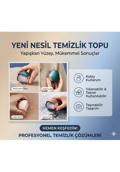 Taşınabilir Yıkanabilir Giysiler Yapışkan Topu Çok Renkli
