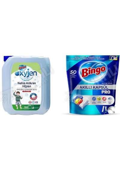 Bingo Çamaşır Suyu 4 Lt +tablet 50'li 2'li Set Diğer