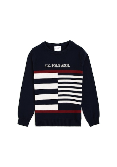 U.S. Polo Assn. Erkek Çocuk Lacivert Bisiklet Yaka Kazak 50293025-VR033