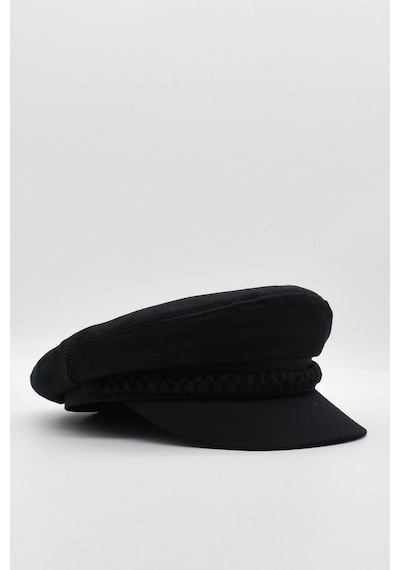 Külah Kadın Kaptan Şapka Yazlık Baker Boy Cap - Siyah