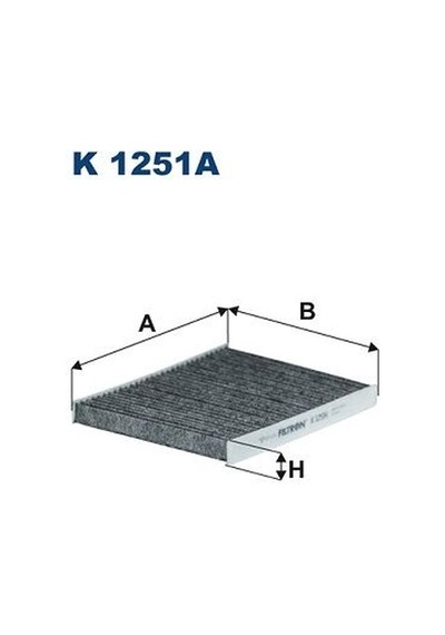 FILTRON K1251A Polen Filtresi Karbonlu ( Ford : Fiesta 08- Bmax 12- Courier 14- ) (Mazda : 2 1.6 Mz-Cd 11-) 1566997 8V5J19G244AA (WA568534)