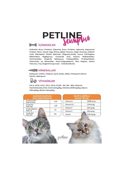 Petline Sterilised Düşük Tahıllı Kısırlaştırılmış Somonlu Yetişkin Kedi Maması 2 x 10 KG