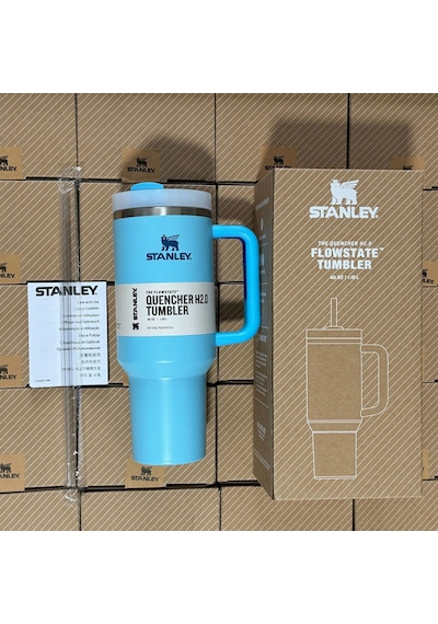 Stanley Quencher H2.0 Tumbler Termos Pipetli Bardak 1.18 Lt Gök Mavisi