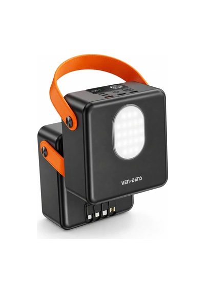 Ven-dens Vd-pb076 100000 Mah 22.5 W Hızlı Şarj Powerbank, Çoklu Çıkış, Aynı Anda 4 Cihaz, Siyah