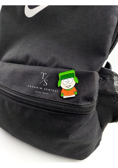 Rozet Metal Çanta Şapka Takı Aksesuar South Park Kyle Broflovski Çok Renkli
