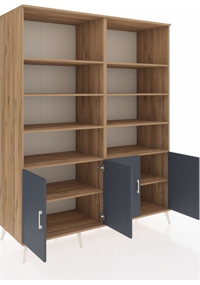 Kronos Gardrop 10 Raflı 4 Kapaklı 176x59x221 Çam-antrasit/çam Antrasit/çam Kronos Gardrop 10 Raflı 4 Kapaklı 176x59x221 Çam-antrasit/çam Antrasit/çam