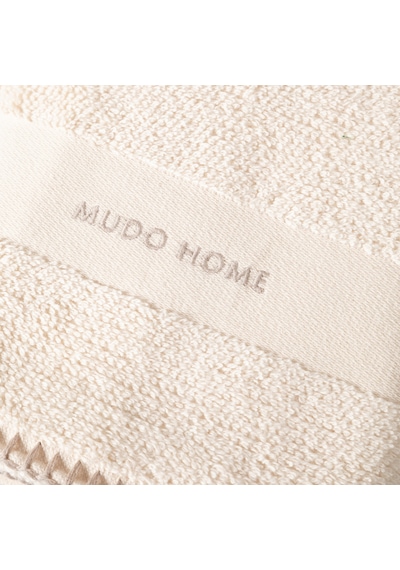 Mudo Home Mudo Home Krem Yüz Havlusu 50x80 Beyaz
