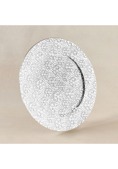 Karaca Home New Year Yılbaşı Snow Supla Silver 33 Cm Gri