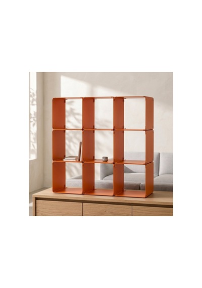 Node 9'lu Modüler Metal Açık Raf Ünitesi Çok Amaçlı Küp Kitaplık 50x50 Cm Turuncu - 944249484 Turuncu Node 9'lu Modüler Metal Açık Raf Ünitesi Çok Amaçlı Küp Kitaplık 50x50 Cm Turuncu - 944249484 Turuncu