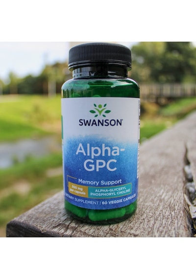 Swanson Vitamins Alpha Gpc Phospholipids Choline Memory Support 300 Mg 60 Veggie Caps