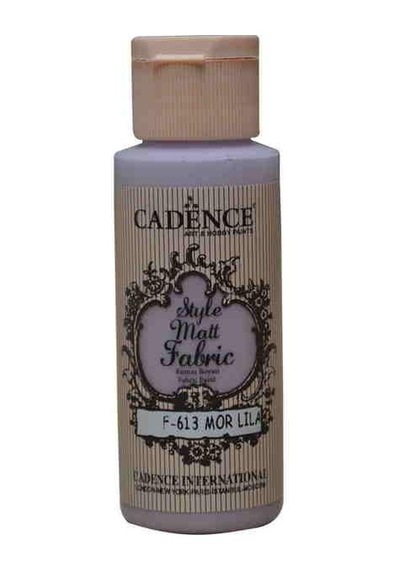 Cadence Style Matt Fabric Kumaş Boyası F-613 Mor Lila