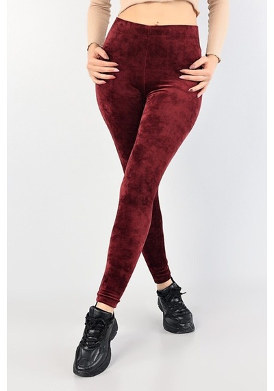 Winmoda34 Kadıfe Tayt Fusya