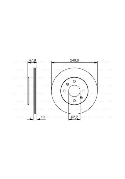 Hyundai Getz 1.6 2002-2009 Bosch Ön Disk 2 Adet