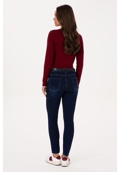 U.S. Polo Assn. Kadın Koyu Mavi Skinny Jean Pantolon 50317626-DN0023