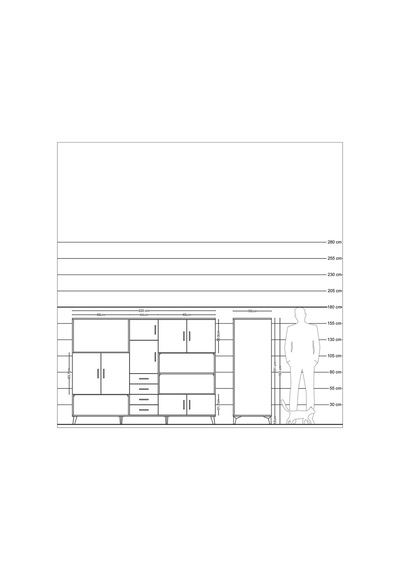 Kronos Dolap 9 Raflı 4 Çekmeceli 8 Kapaklı 220x59x163 Antrasit-ça Antrasit-çam Kronos Dolap 9 Raflı 4 Çekmeceli 8 Kapaklı 220x59x163 Antrasit-ça Antrasit-çam