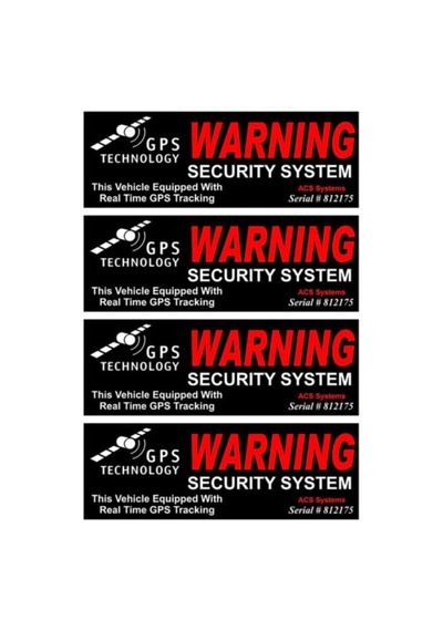 4x Gps Uydudan Takip Sistemi Var Araba Sticker Genel