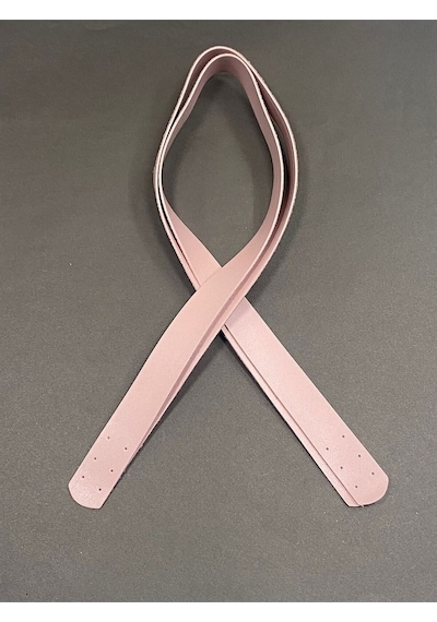 Karantuhafiye Dikmeli Spor Sap / Çanta Sapı / Deri Dikmeli Sap 70 Cm Pembe Pembe