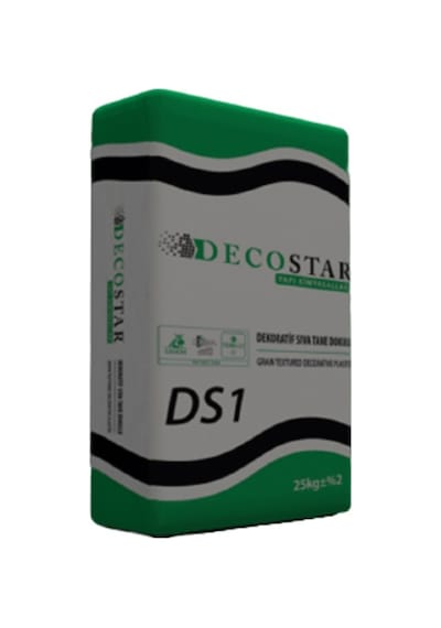 Decostar Tane Dokulu Dekoratif Hazır Sıva 25 Kg