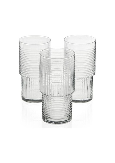 Lav Helen 3'lü Bardak Seti - 400 Ml Şeffaf