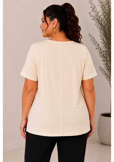 Paw Garage Kadın Büyük Beden Günlük Bluz - Kare Yaka Kısa Kol Bluz 3xl Sıyah 3xl Sıyah Pwgdad5112