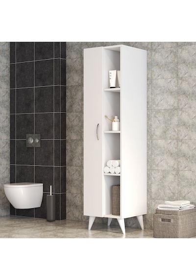 Tek Kapılı Raflı Ütü Masası Dolabı Beyaz - Bdl0301 Beyaz