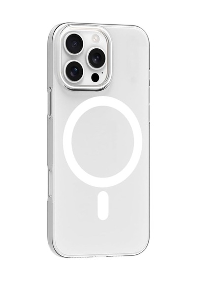 İphone 16 Pro Max İle Uyumlu Kılıf M-safe Şarj Özellikli Ultra İnce Sert Pc Blank Kapak Şeffaf Diğer