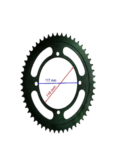 Racıng Kawasaki Uyumlu Klx 150 Arka Dişli 428-52T Iç 110X4 Delikl