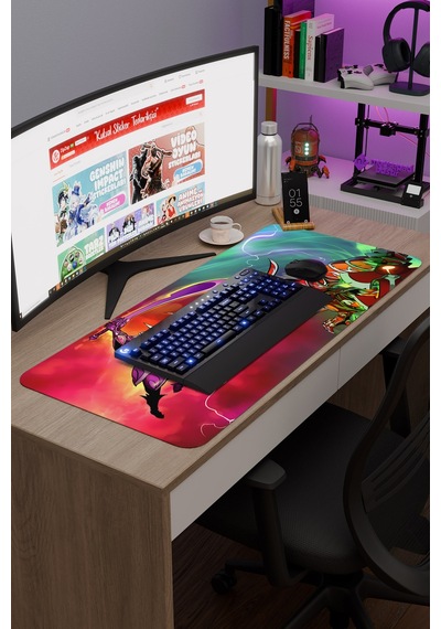 Terraria Kaymaz Dikişli Kauçuk Oyuncu Mousepad V5 - 90x40 Xxl Gaming Mouse Pad Fare Altlığı