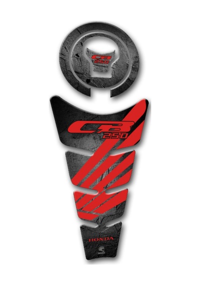 Hades Honda Cb250 Uyumlu Tank Pad Ve Depo Kapağı Pad Seti Depo Koruma Siyah