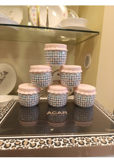 Acar Feel Good Silikon Kapaklı 6 Lı Kavanoz Seti - 200 Ml Çok Renkli