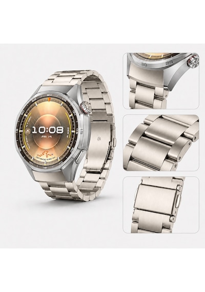 Huawei Watch Gt6 Pro 46mm İle Uyumlu Katlanır Klipsli Paslanmaz Çelik Saat Kordonu
