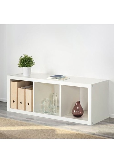 Ikea Kallax Açık Raf Ünitesi, Beyaz, 42x112 Cm