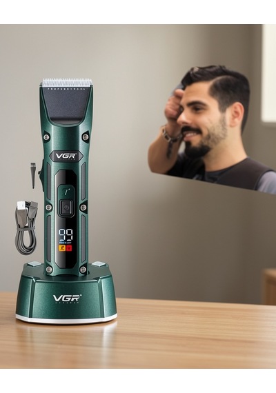 V-696 Tıraş Makinesi, Ayarlanabilir 0.8-2.0mm, Led Ekran, 300 Dakika
