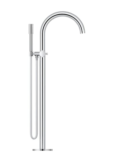 Grohe Atrio Private Collection Yerden Küvet Bataryası - 25229000 Gümüş