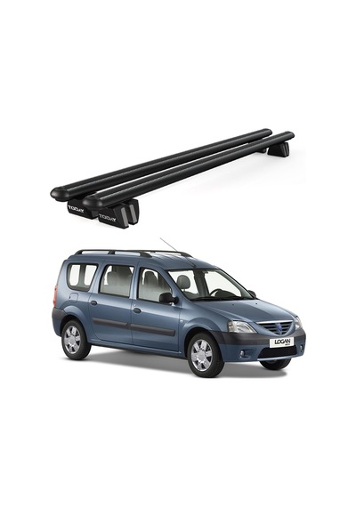 Pençe Dacia Logan Mcv 2007-2013 Uyumlu Siyah Ara Atkı Port Bagaj Tavan Barı