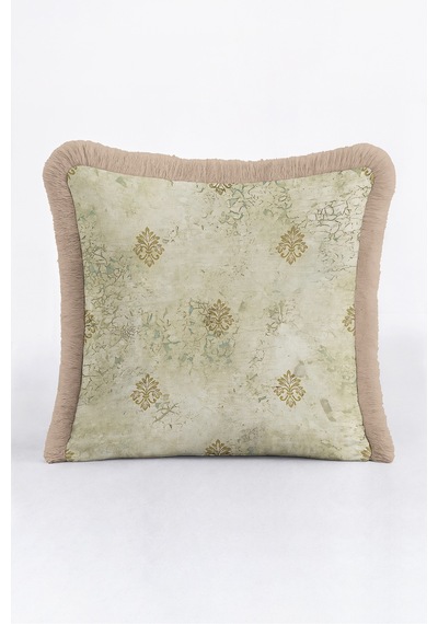 Vintage Damask Motifli Avangart Saçaklı Yastık Kılıfı - Eskitme Klasik Vizon Püsküllü Kırlent Kılıfı Kayıp Ufuk Ritüel Vintage Damask Motifli Avangart Saçaklı Yastık Kılıfı - Eskitme Klasik Vizon Püsküllü Kırlent Kılıfı Kayıp Ufuk Ritüel