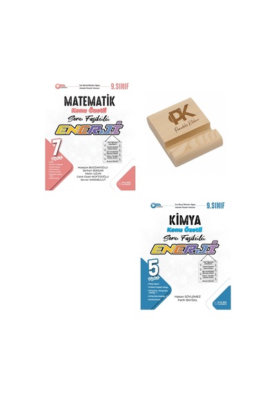 Palme 9. Sınıf Enerji Matematik Ve Kimya Konu Özetli Soru Fasikülleri + Telefon Standı