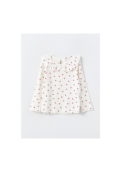 LC Waikiki Lcw Kids Ekru Bisiklet Yaka Baskılı Kız Çocuk Bluz Ve Tayt Pantolon 2'li Ecru Prınted LC Waikiki Lcw Kids Ekru Bisiklet Yaka Baskılı Kız Çocuk Bluz Ve Tayt Pantolon 2'li Ecru Prınted